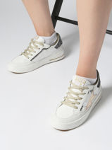 Sneakers Ale Uit Leder Semerdjian Wit women ALE-vue-porte